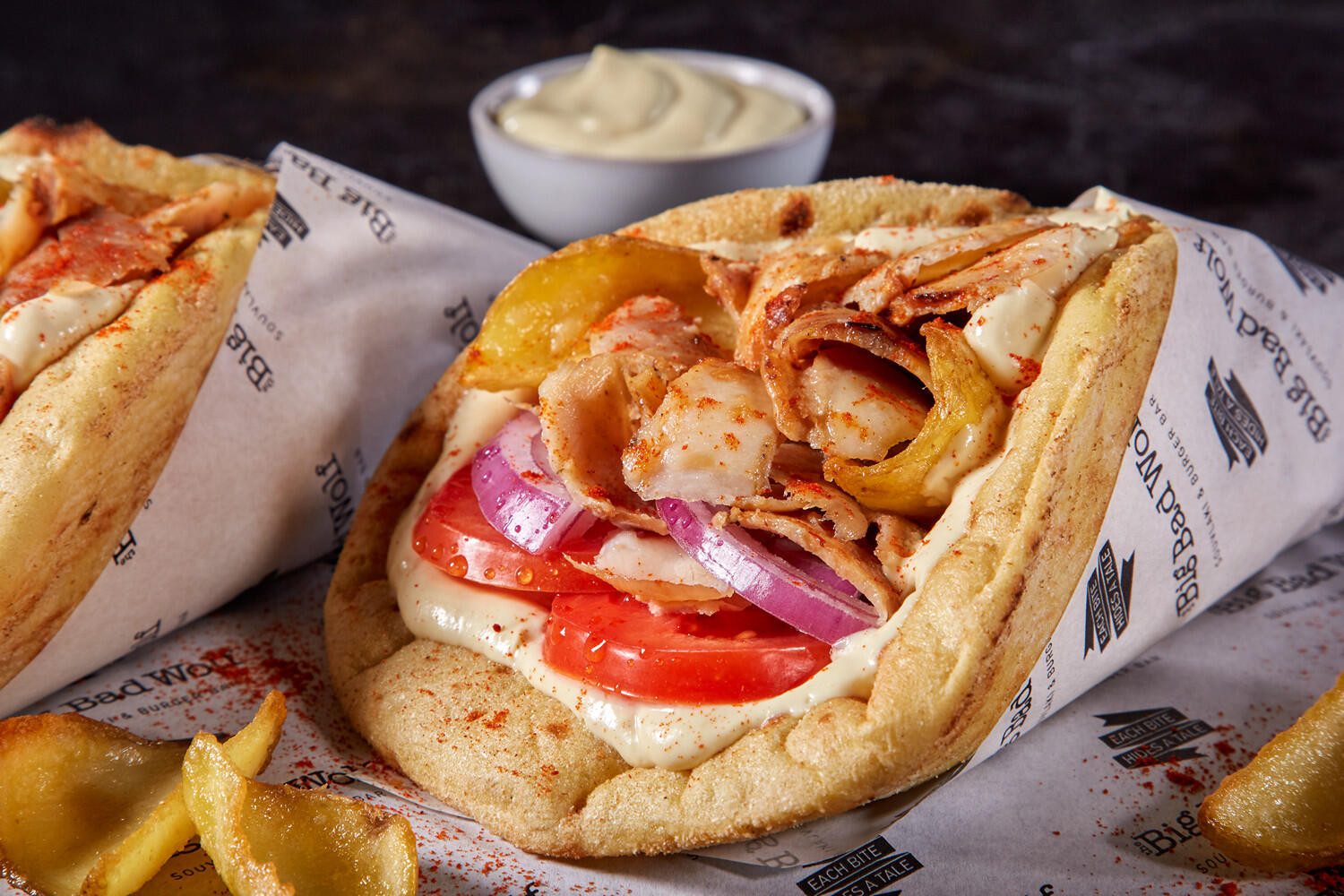 Pita gyros souvlaki