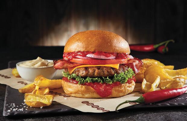 burger bacon chili