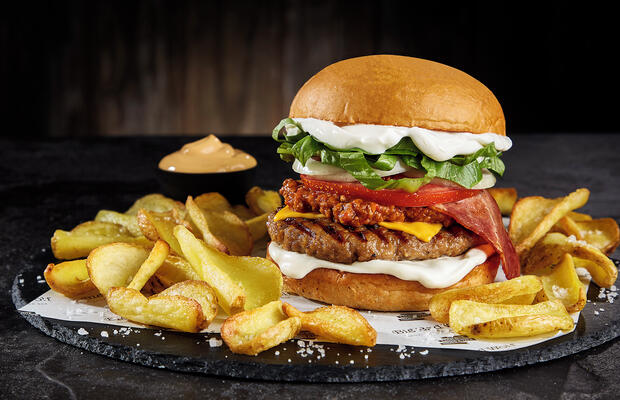 1+1 burger menu